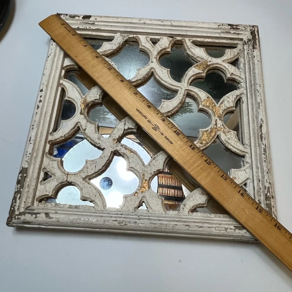 Hobby Lobby Distressed White Wall Mirror